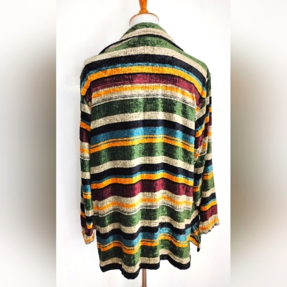 CHENILE STRIPED JACKET - Picture 2 of 6